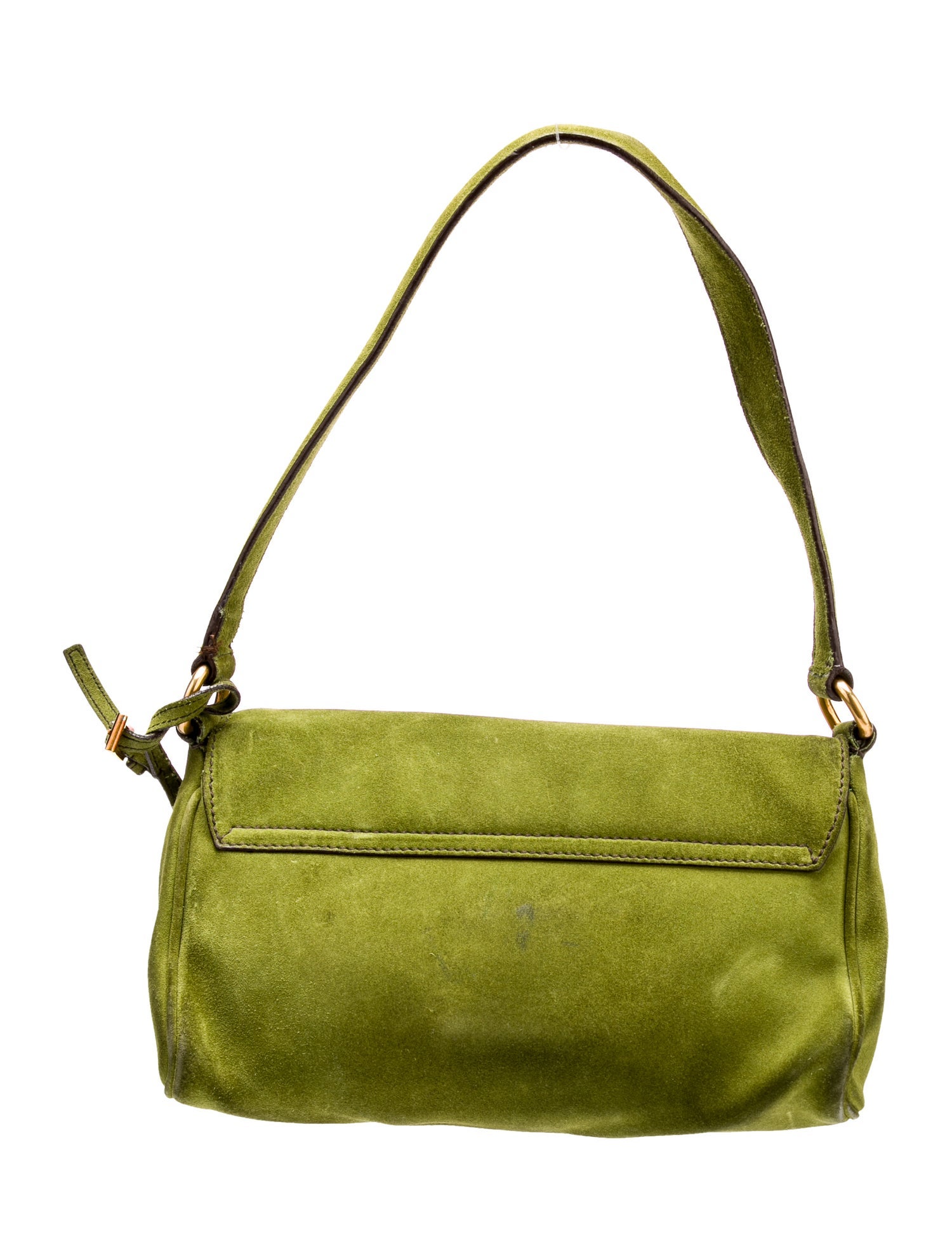 Prada Scamosciato Suede Shoulder Bag